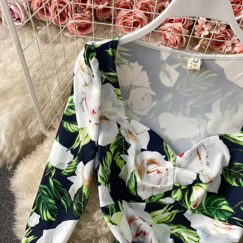 [Order]-Váy hoa đuôi cá tay lỡ nữ có cách điệu ngực | BigBuy360 - bigbuy360.vn