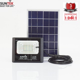 Đèn Pha Năng Lượng Mặt Trời SUNTEK LED Solar Light JD-8810 10W - Hàng Chính Hãng - Bảo hành 3 năm 1 đổi 1