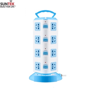 Ổ cắm điện SUNTEK đa năng 4 tầng 16 chân cắm điện, 3 cổng USB 5V/2A sạc điện thoại - Hàng chính hãng bảo hành 1 năm