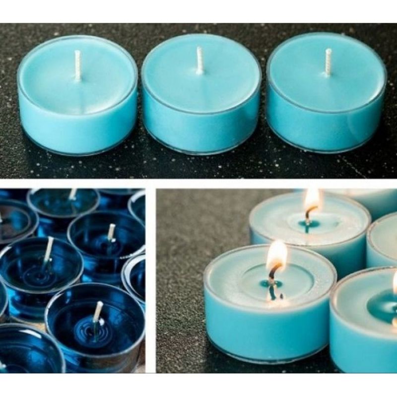 9293nguyenlieu - 1 Đế Tealight nhựa trong chịu nhiệt đổ nến TẶNG Dây tim chất lượng - 9293store