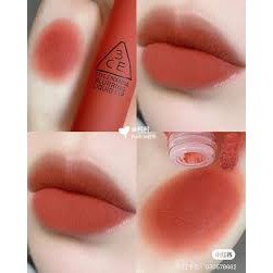 (CAM KẾT HÀNG AUTH, TEM HIDDEN TAG)Son 3CE Blurring Liquid Lip Stay Away Màu Đỏ Gạch