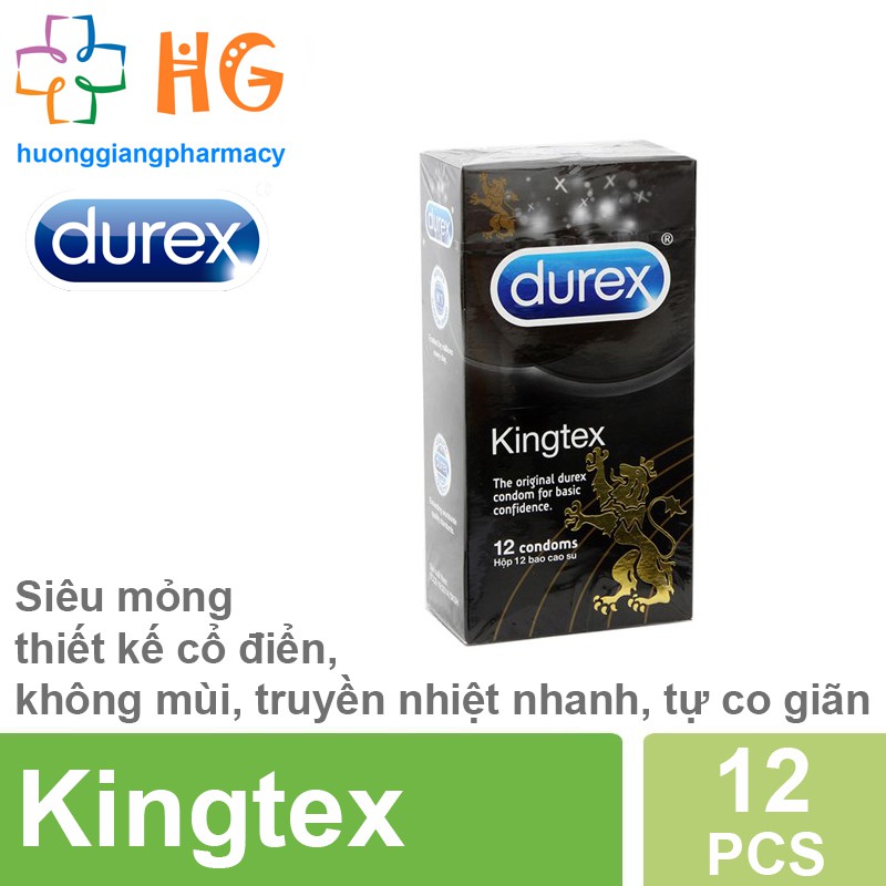 Bao Cao Su Durex Kingtex (Hộp 12 Cái)