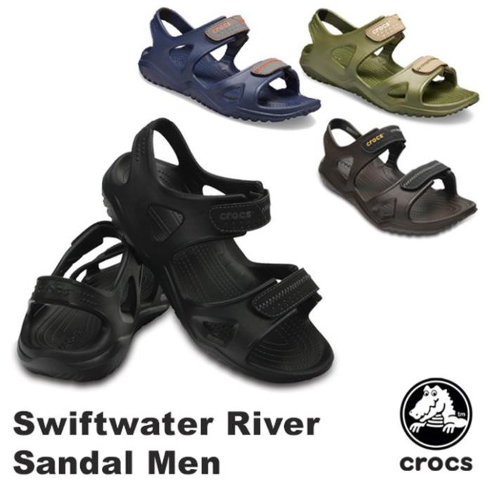 dép sandal quai ngang nhựa cá sấu swiftwaterwave river cho nam đi mưa, lội nước, đi biển, chống hôi chân -az1