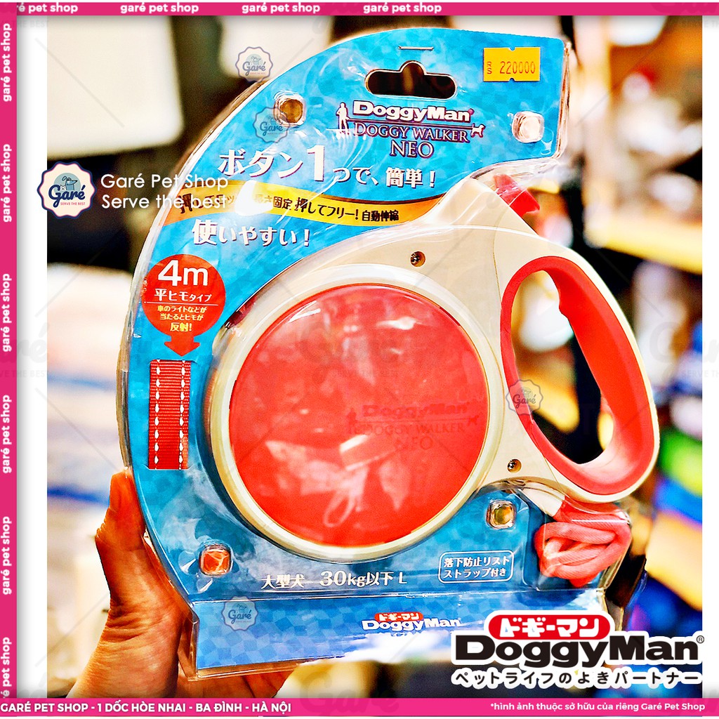 Dây dắt tự động Doggy Man Nhật Bản siêu bền dành cho Chó và Mèo