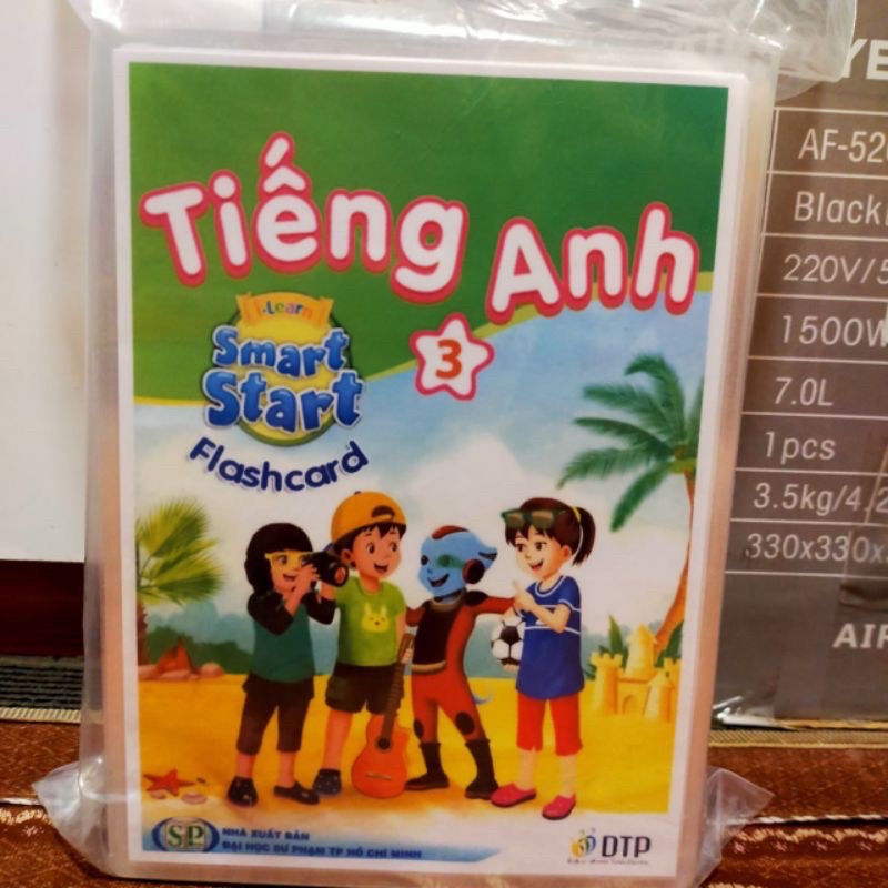 Bộ flashcard I learn smart start tiếng Anh mới nhất ép plastic khổ A5