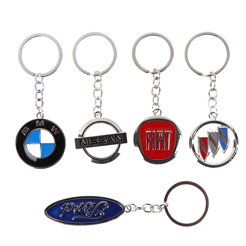 Móc Khóa Bằng Kim Loại Titan Hình Logo Xe Hơi Bmw Ford Fiat