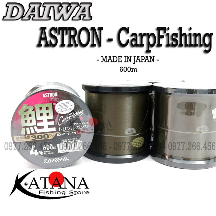 Cước Câu DAIWA ASTRON CarpFishing - Made In Japan - 600m 1 cuộn