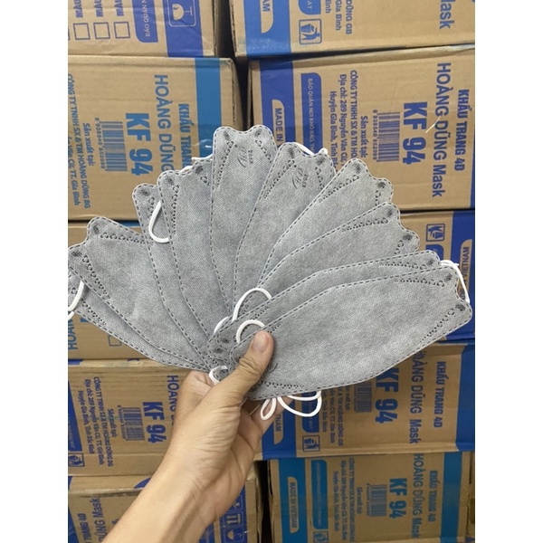 Khẩu trang Hoàng Dũng màu, khẩu trang KF94 màu kháng khuẩn.