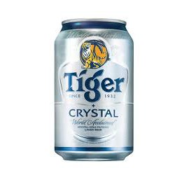 Lon Bia Tiger Bạc Crystal 330ml