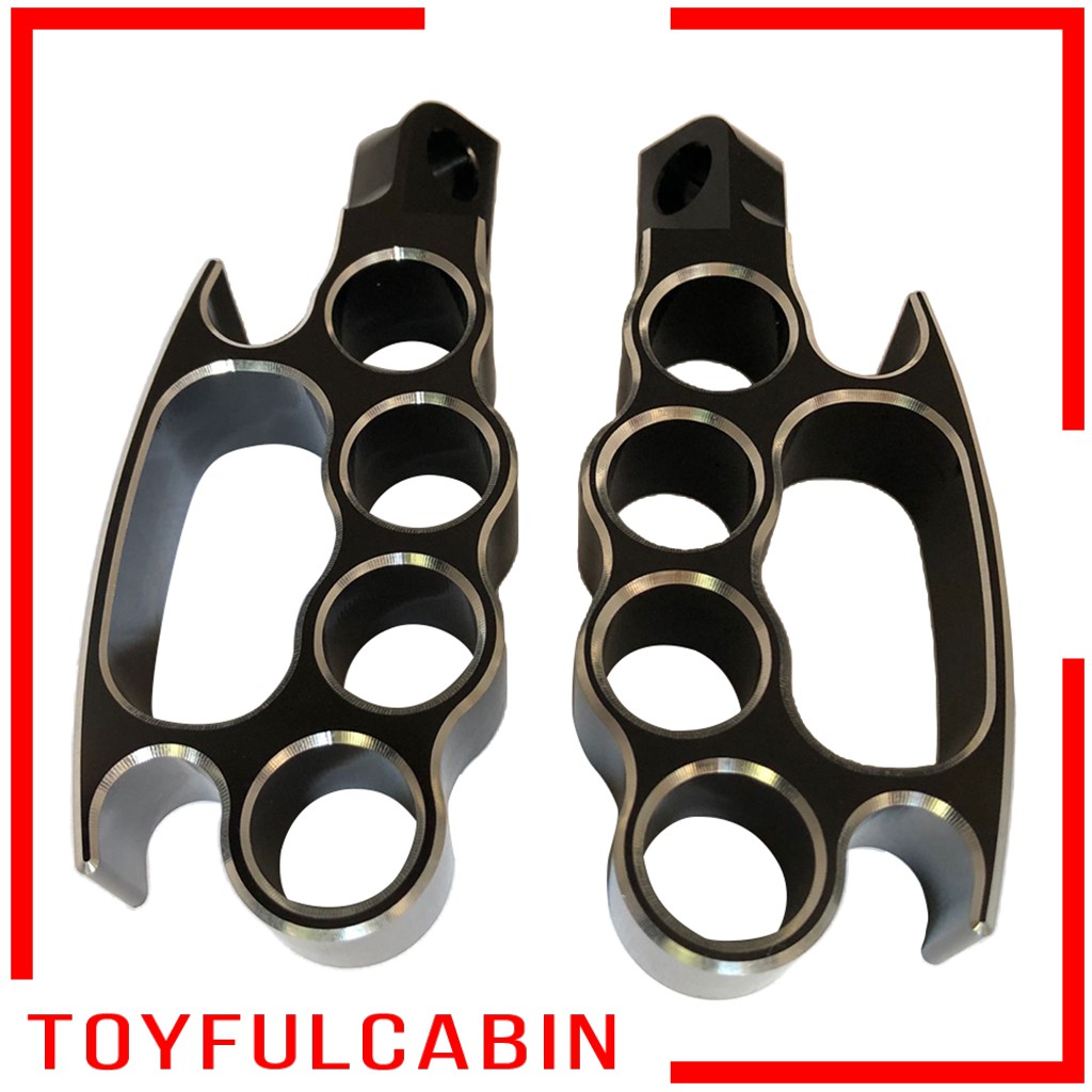 [TOYFULCABIN] 2Pcs Highway Flying Knuckle Foot Pegs Footrests Footpegs For Harley XL V-Rod