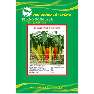 Hạt giống ớt sừng vàng châu phi f1 kns3361 - gói 0.1gram