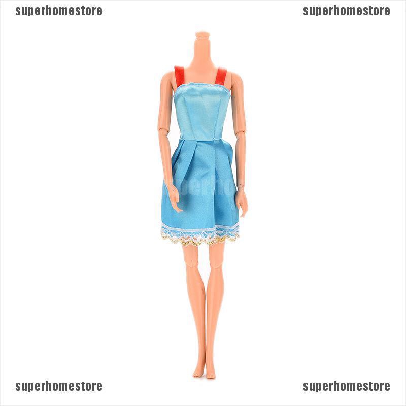 Bộ 10 đầm búp bê thời trang làm thủ công cho bé gái