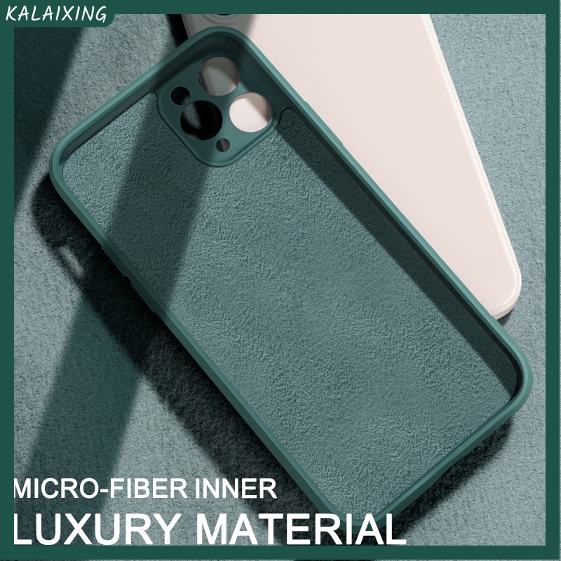 Ốp điện thoại silicon mềm viền vuông thích hợp cho iPhone X XR Xs Max 8 Plus 7Plus 11