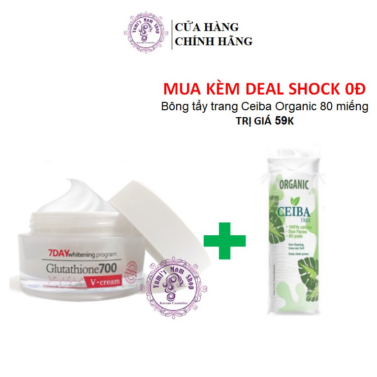 Kem dưỡng trắng da Angel's liquid 7DAY Whitening Program Glutathione 700 V-Cream | BigBuy360 - bigbuy360.vn