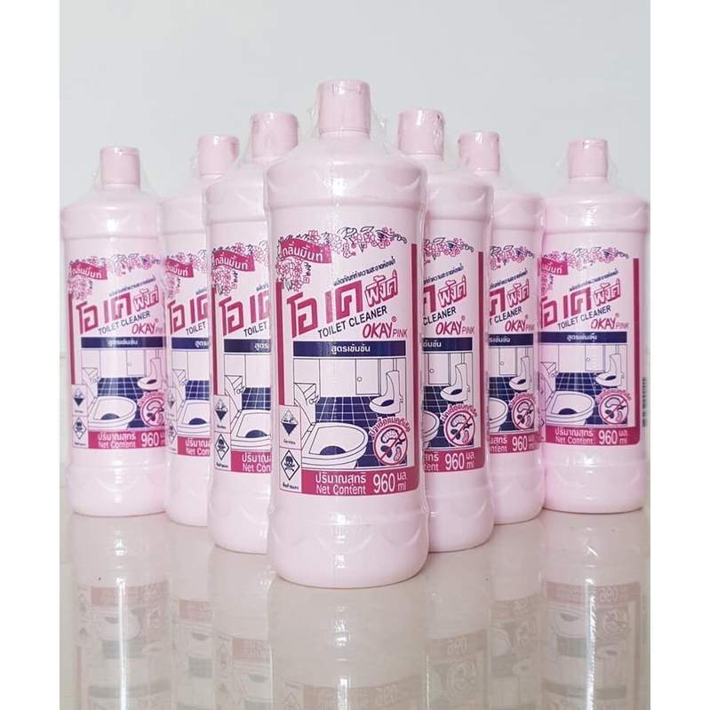 Nước tẩy rửa cực mạnh nhập khẩu Thái Lan OKAY 960ml  hóa chất tẩy rửa mạnh gạch men vết bẩn ố lâu ngày giá rẻ