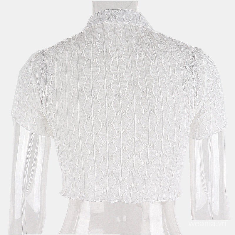 Áo Thun Nữ Tay Ngắn Cổ Polo Cài Nút | BigBuy360 - bigbuy360.vn