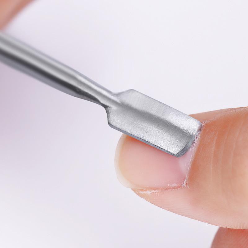 BORN PRETTY Cây sủi da hai đầu bằng thép không gỉ chuyên dụng cho làm nail