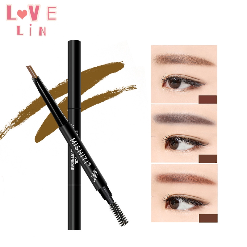 [Hàng mới về] Bút kẻ lông mày hai đầu dạng xoay lâu trôi không thấm nước và chống mồ hôi