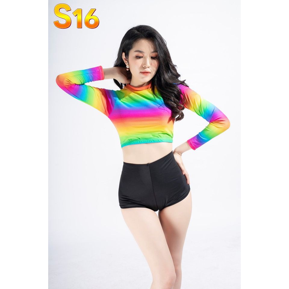 Bộ Áo Tắm Nữ Dài Tay Dáng Thể Thao Che Nắng Thời Trang | BigBuy360 - bigbuy360.vn