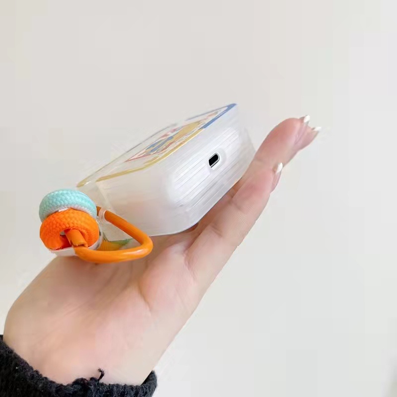 Vỏ Bảo Vệ Hộp Sạc Tai Nghe AirPods 1 / 2 / Pro Gen 3 / PRO2 Bằng Silicon Mềm Chống Sốc Hình Chú Vịt Dễ Thương Ốp