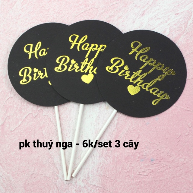 5 SET 3 BẢNG TRÒN TRANG TRÍ BÁNH KEM