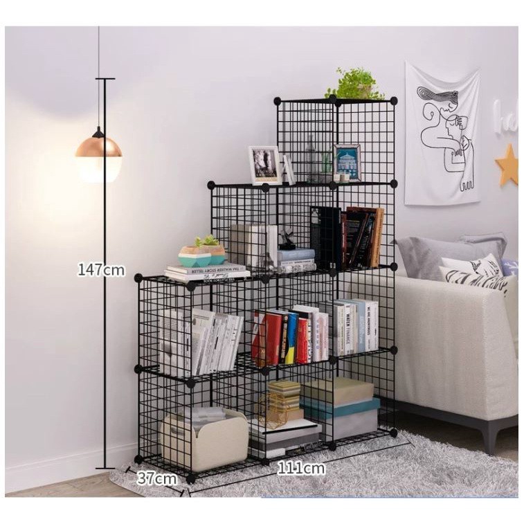 🎁TẶNG CHỐT-BÁN THEO TẤM🎁 Tấm Lưới Sắt, Thép - MÀU ĐEN 🚛Kệ Đa Năng Làm Giá Để Sách, Để Đồ Tiện Dụng
