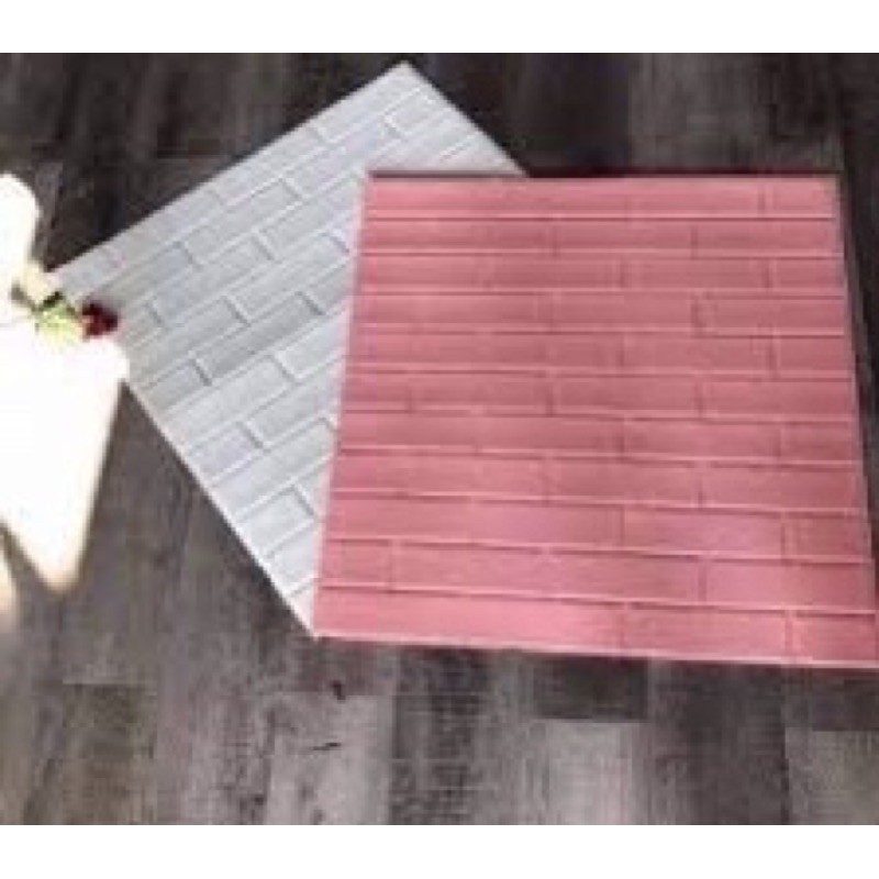 Xốp dán tường gạch thẻ trơn bóng không Vân khổ 70-77cm