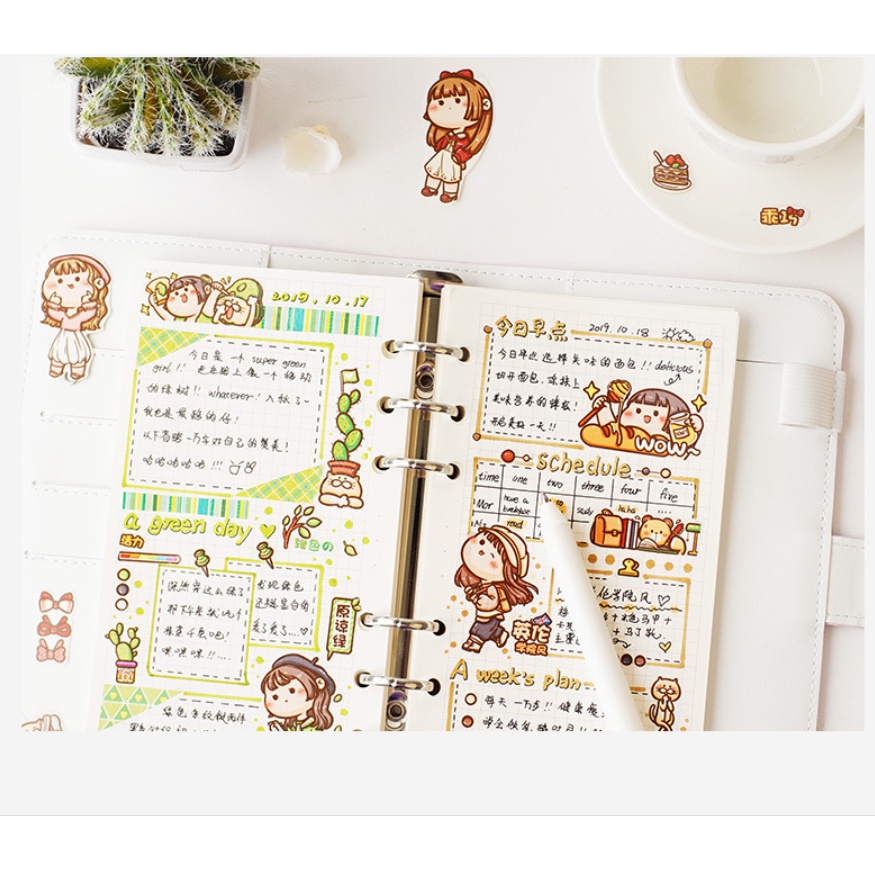 Băng keo trang trí Washi HD-100-K88 cute để trang trí thủ công trong nhà , trang trí nhật ký, bullet journal....