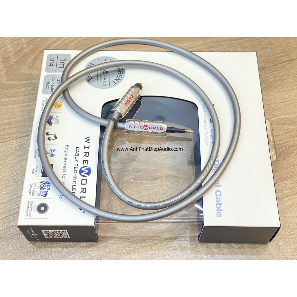Dây optical WIREWORLD Nova Toslink to 3.5mm Optical Audio Cables