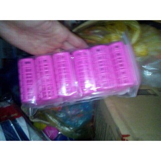 6 lô cuốn tóc bằng nhựa