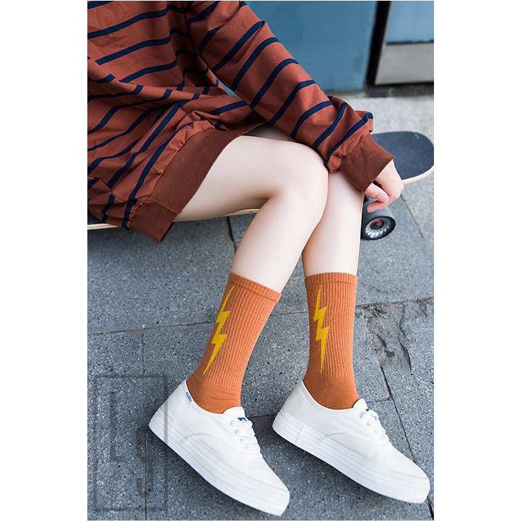 Vớ ulzzang tia sét unisex cổ cao [SHOPEE TRỢ GIÁ]