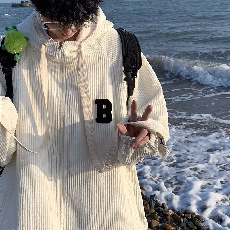 Áo Khoác Hoodie Nam Nhung Kẻ Có Mũ Trùm Thời Trang Hàn Quốc Dành Cho áo khoác hoodie nỉ bông áo khoác nam cao cấp khoác bomber nữ