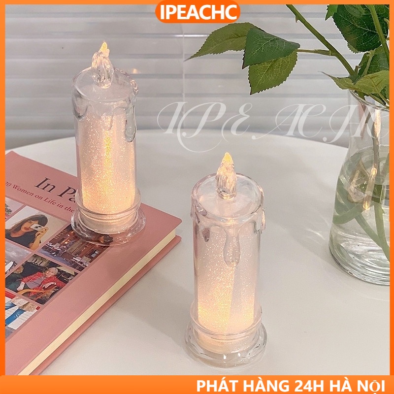 Đèn ngủ trang trí phòng ngủ hình cây nến độc đáo-Đèn ngủ để bàn hình nến phong cách vintage độc đáo