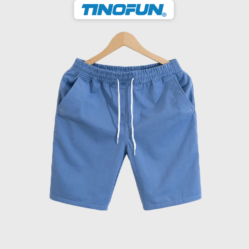 Quần short đùi nam Kaki mềm mịn TINOFUN mã TT11 dáng lửng phong cách Hàn Quốc đẹp