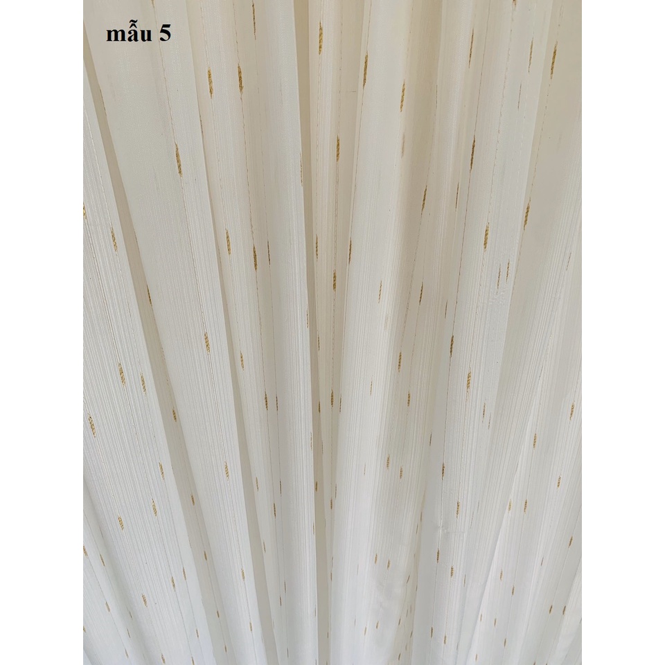 Vải voan thêu  cho khách tự may rèm khổ cao 2m8