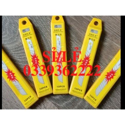 [ HAIANHSHOP ] [Hộp 10 chiếc] Lưỡi dao rọc giấy/ dao cắt giấy sắc bén loại dày đẹp Duashop &gt;