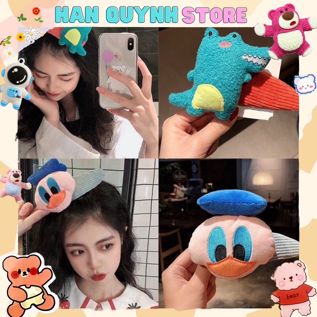 Kẹp Tóc Nhồi Bông Siêu To .