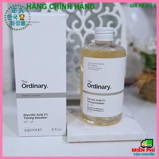 Toner Tẩy Da Chết [ Da Mềm Mại Trắng Sáng 100%- Hàng Auth ] Toner Axit The Ordinary Glycolic Acid 7% Toning Solution.