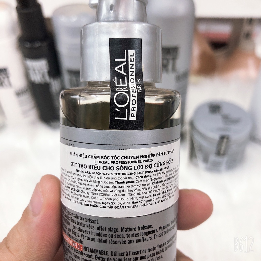 Xịt tạo kiểu tóc uốn cho sóng lơi BEACH WAVES TECNI ART LOREAL hàng chính hãng