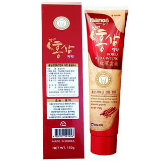 GIÁ SỐC: 1 HỘP KEM ĐÁNH RĂNG HỒNG SÂM THƠM MÁT HÀN QUỐC