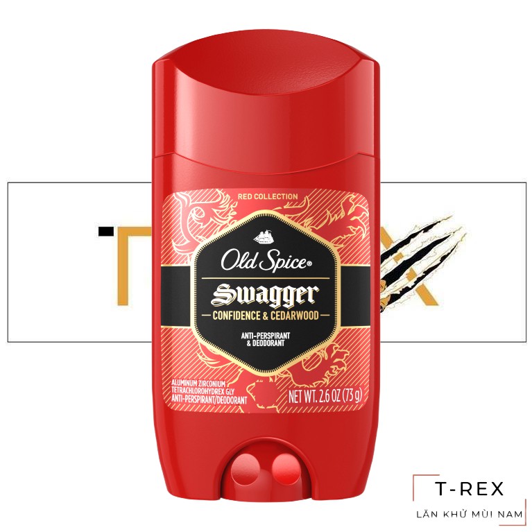 [Freeship] Lăn Old Spice Swagger Red Collection Antiperspirant 73g (Sáp Trắng)