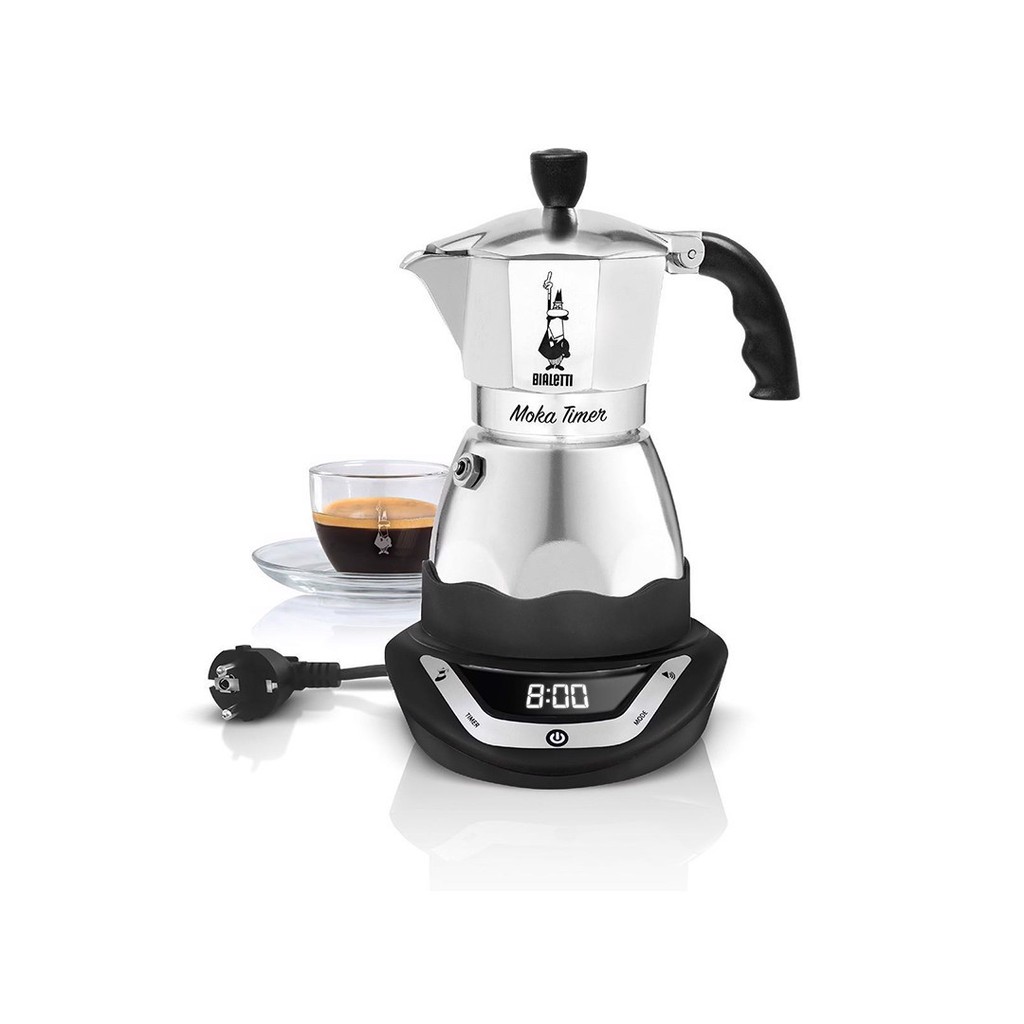 Máy Pha Cà Phê Bialetti Chạy Điện Hẹn Giờ Moka Timer