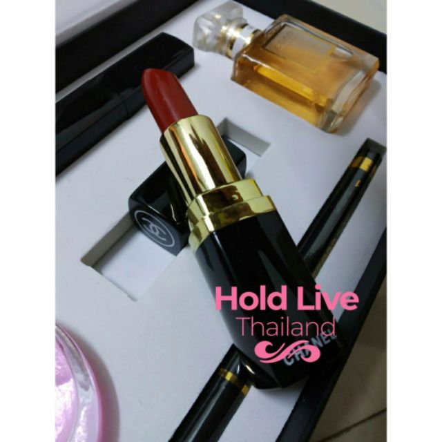 Set quà tặng sinh nhật gồm 5 món nước hoa và son kiểu dáng sang trọng | Thế Giới Skin Care