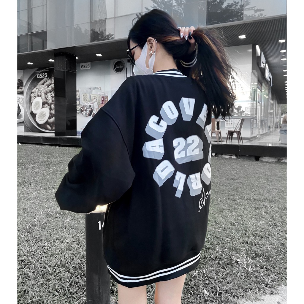 [Mã FADIRECT20 giảm 20K đơn 150K] Áo khoác form rộng tay dài BOMBER ACOVER ulzzang (ẢNH THẬT) | BigBuy360 - bigbuy360.vn