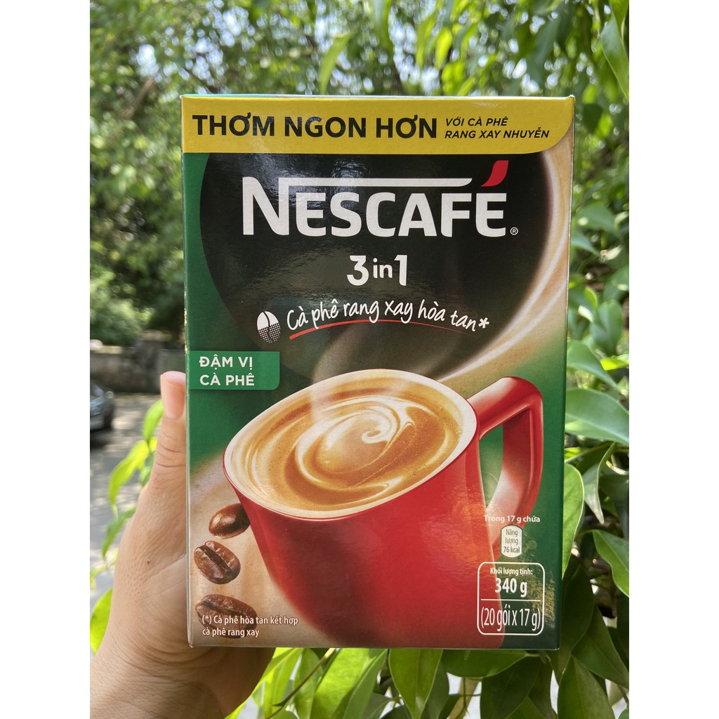 NESCAFE 3 in 1 CÀ PHÊ RANG XAY 340g 20 goi x 17g