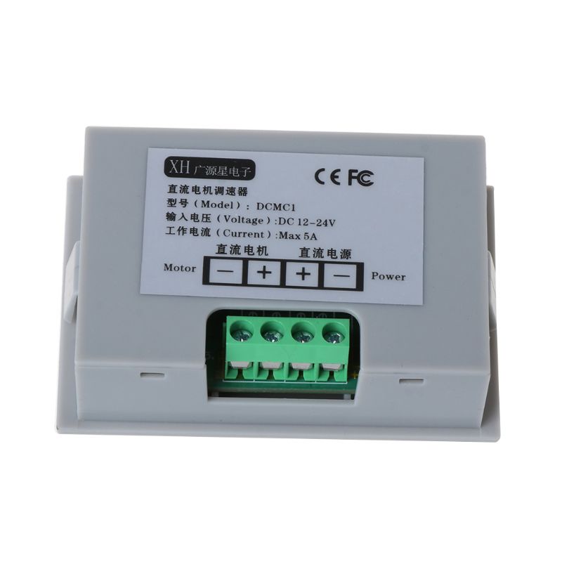 RUNNY for DC Motor Speed Controller DC12V-24V 5A 120W PWM Signal Generator Driver Module with Pushbutton Switch 0~100% A