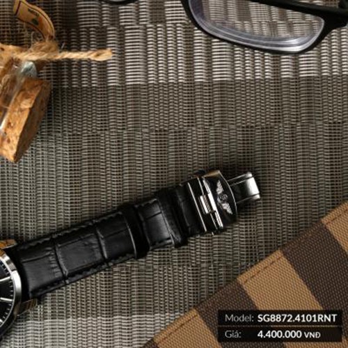 Đồng Hồ Nam SRWATCH Automatic Open Heart SG8872.4602RNT mặt kính và nắp sau được làm