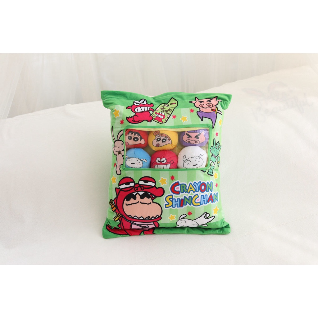 Gối Ôm Nhồi Bông Hình Cậu Bé Bút Chì Shin-Chan Đáng Yêu