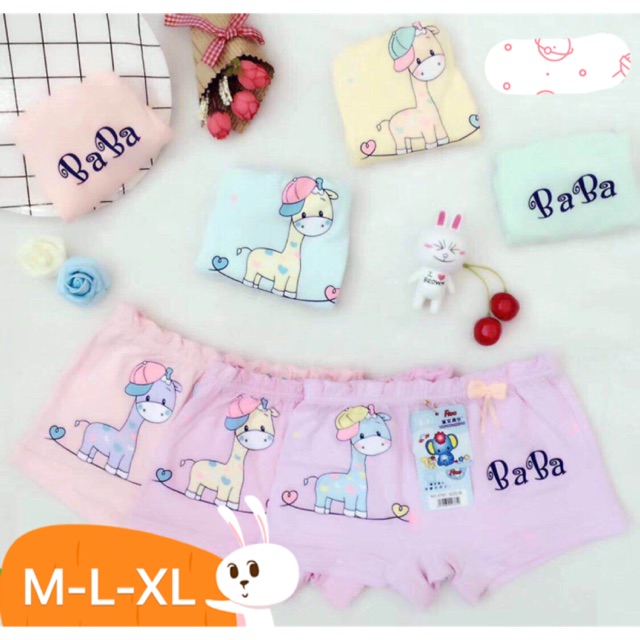 10 quần lót đùi cho bé8-20kg hình hươu papa hoặc gấu