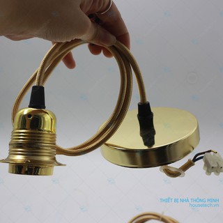 Đui đèn thả trần inox E27 HT488